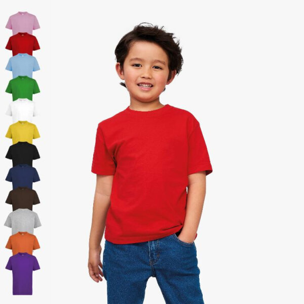 110/ 116 mit Knopfleiste Kinder Jungen T-Shirt Shirt Gr