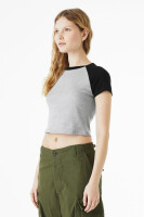 Bella+Canvas - Damen Micro Rib Raglan T-Shirt