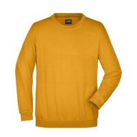 James & Nicholson - Unisex Pullover Heavy - bis 5XL JN040 - gold yellow / S