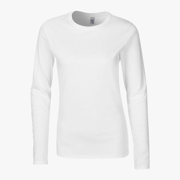 Gildan - Softstyle™ Damen Langarmshirt 64400L - White / M