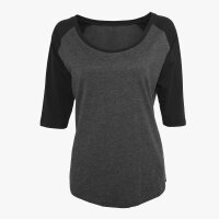 Build Your Brand - Damen 3/4-Arm Baseball bis 5XL T-Shirt
