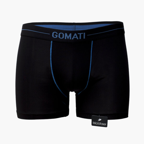 Gomati - Herren Microfaser Pants - Black/Blue / 6 / L