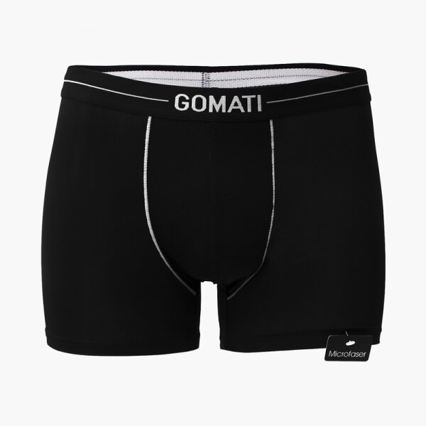 Gomati - Herren Microfaser Pants - Black/Grey / 6 / L