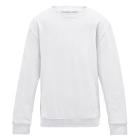 Just Hoods - Kinder AWDIS Sweatshirt JH030J - Arctic White / 9/11 (L)