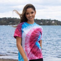 Colortone - Unisex Batik T-Shirt Swirl - Aurora / S