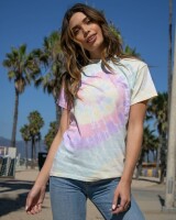 Colortone - Unisex Batik T-Shirt Swirl - Aurora / M