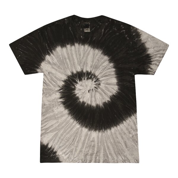 Colortone - Unisex Batik T-Shirt Swirl - Black Rainbow / 3XL
