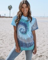 Colortone - Unisex Batik T-Shirt Swirl - Blaze / 3XL