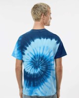 Colortone - Unisex Batik T-Shirt Swirl - Blue Ice / M