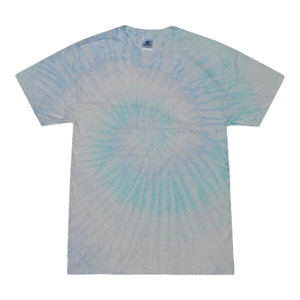 Colortone - Unisex Batik T-Shirt Swirl - Blue Ice / 3XL