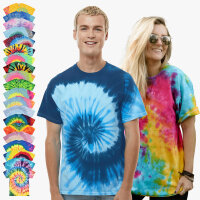 Colortone - Unisex Batik T-Shirt Swirl - Blue Ocean / S
