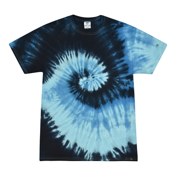 Colortone - Unisex Batik T-Shirt Swirl - Blue Ocean / XXL