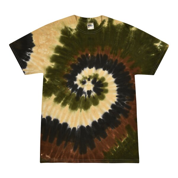 Colortone - Unisex Batik T-Shirt Swirl - Camo Swirl / XXL
