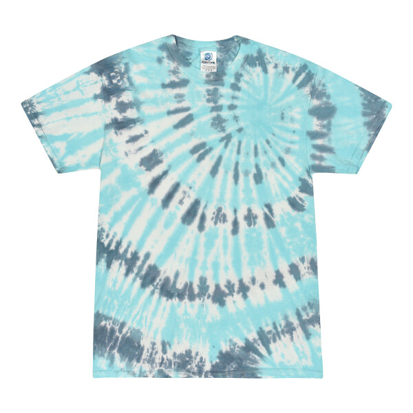 Colortone - Unisex Batik T-Shirt Swirl - Coral Reef / S