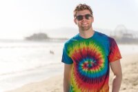 Colortone - Unisex Batik T-Shirt Swirl - Coral Reef / XL