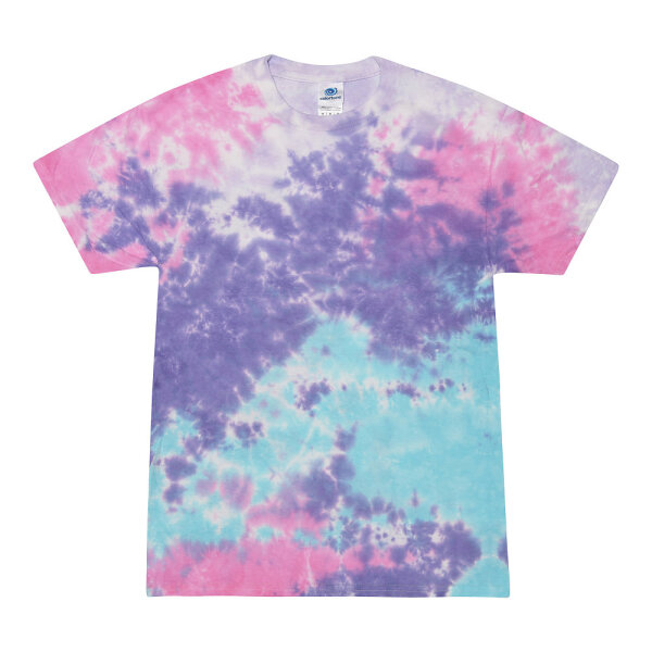 Colortone - Unisex Batik T-Shirt Swirl - Cotton Candy / XXL