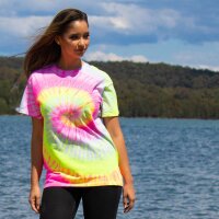 Colortone - Unisex Batik T-Shirt Swirl - Cotton Candy / 3XL