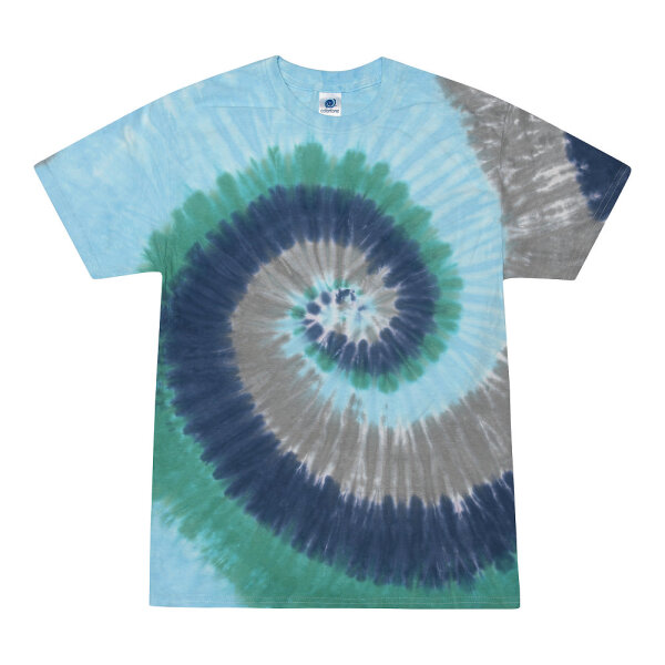 Colortone - Unisex Batik T-Shirt Swirl - Earth / M