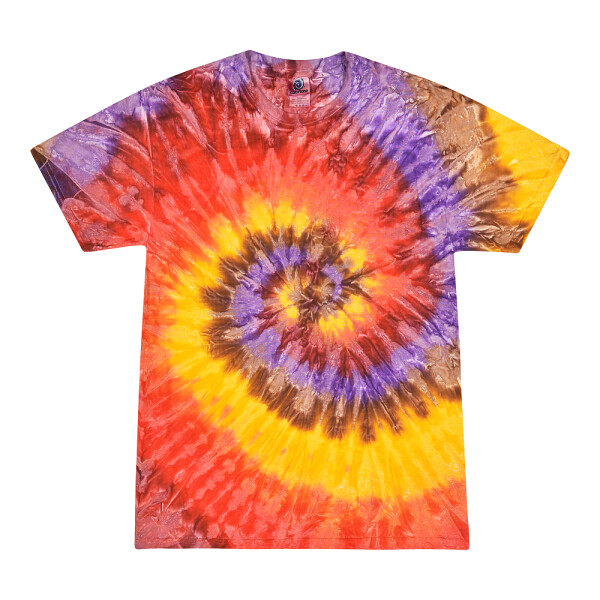 Colortone - Unisex Batik T-Shirt Swirl - Festival / M