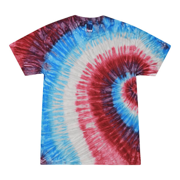 Colortone - Unisex Batik T-Shirt Swirl - Fire Cracker / XL