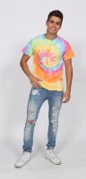 Colortone - Unisex Batik T-Shirt Swirl - Fire Cracker / 3XL