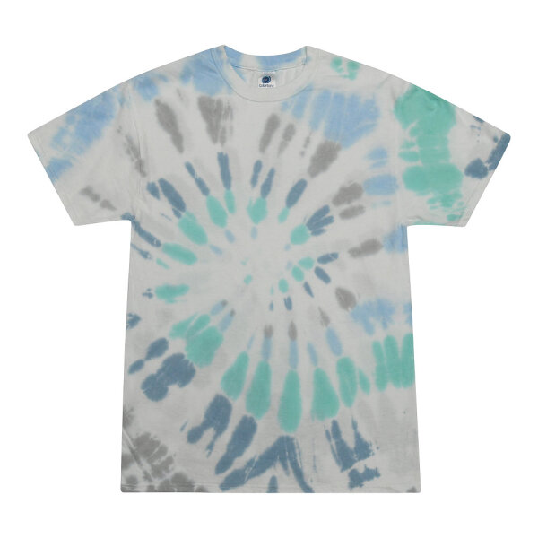 Colortone - Unisex Batik T-Shirt Swirl - Glacier / S