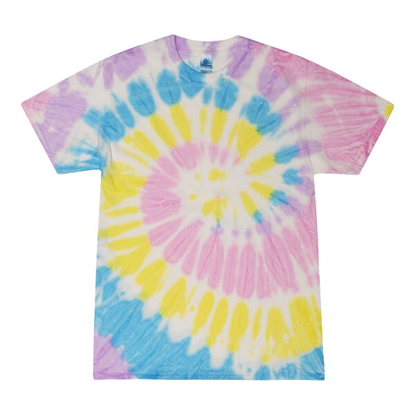 Colortone - Unisex Batik T-Shirt Swirl - Gummy Bear / L