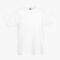 Fruit of the Loom - Original Kinder T-Shirt - White / 128
