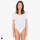 American Apparel - Damen Spandex Kurzarm Dance Bodysuit - white / XS