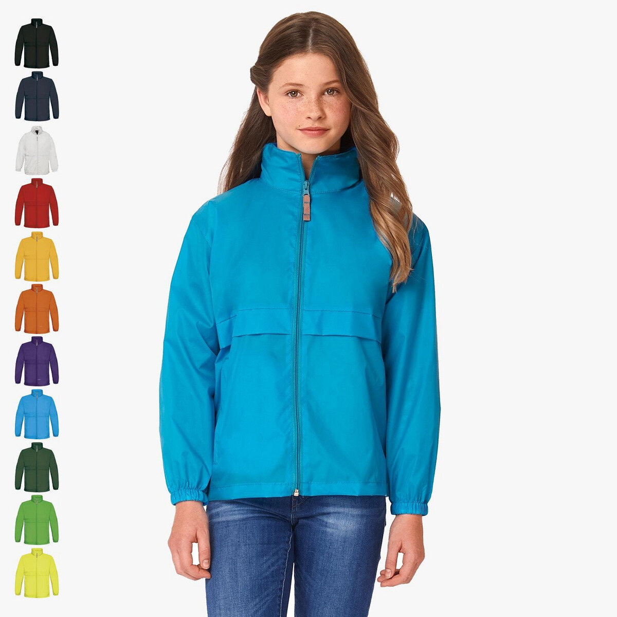 Details about   Childrens  Sirocco Windproof Jacket Waterproof Rain Coat 14 Colours All Sizes 