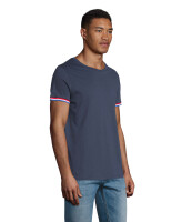 SOL´S - Herren T-Shirt mit Kontrast-Ärmelbündchen Rainbow