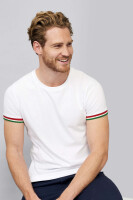 SOL´S - Herren T-Shirt mit Kontrast-Ärmelbündchen Rainbow