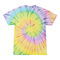 Colortone - Unisex Batik T Shirt Swirl - Lollypop / S