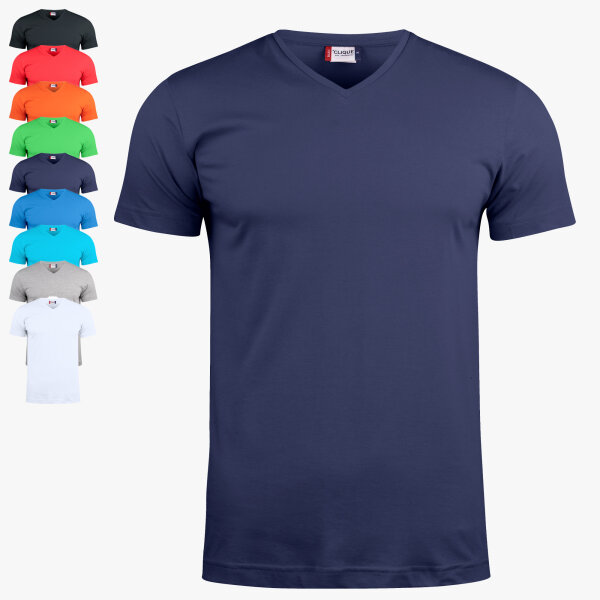 T-Shirt Basic Fashion € 7,07 Hochwertige mit Herren Clique | V-Ausschnitt TicTe, | Basic
