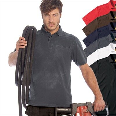 B&C - Workwear Poloshirt mit Tasche Skill Pro