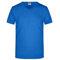 James & Nicholson - Herren V-Neck T-Shirt Slim Fit JN912