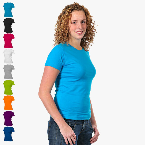 Logostar - Damen Basic T Shirt - Übergrößen bis 4XL